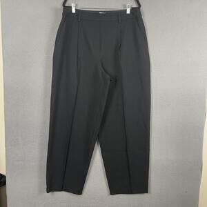 Spanx Pants Womens 1X Black Ponte Barrel Tapered Pull On Dress Career Office